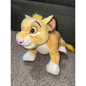Disney Store The Lion King Simba Plush Jumbo 18” Lion Cub Floppy Stuffy